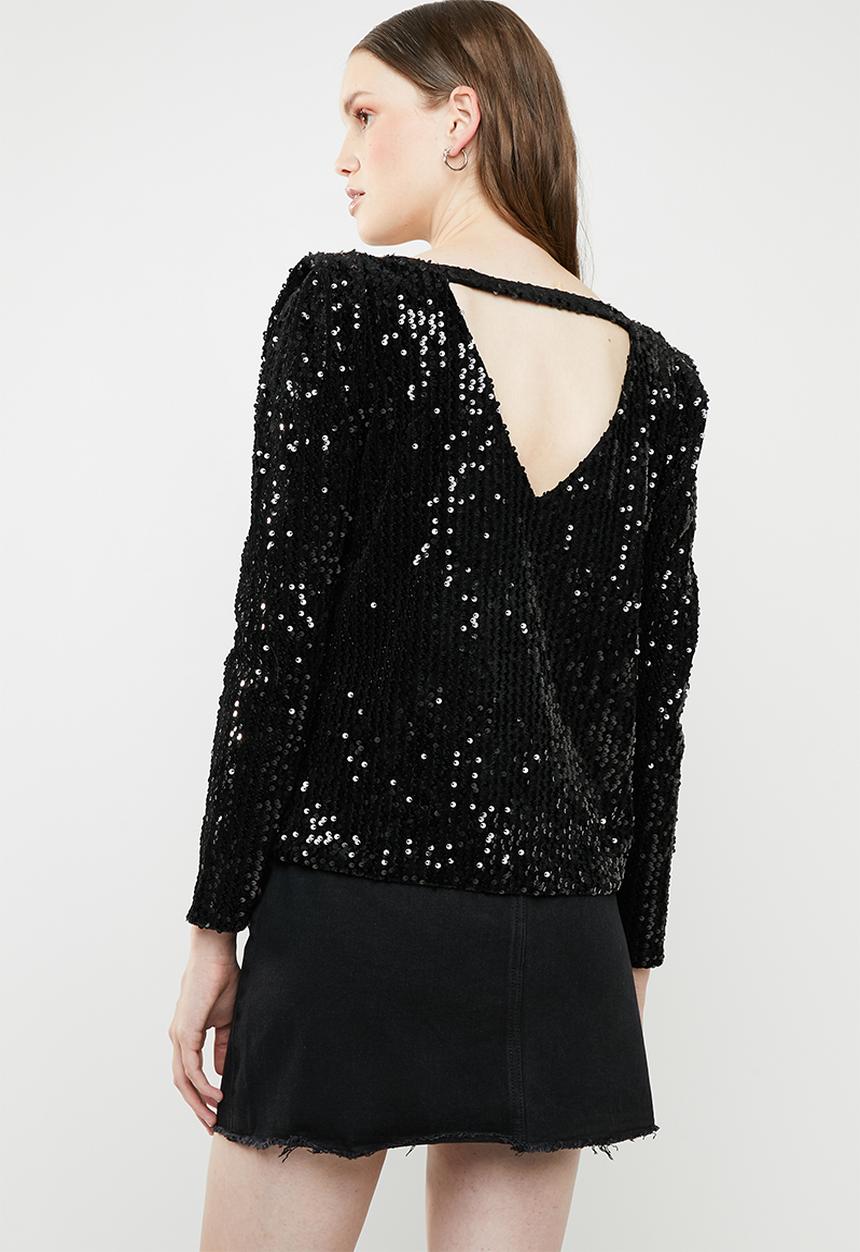 ONLY - Confidence cutout top - black