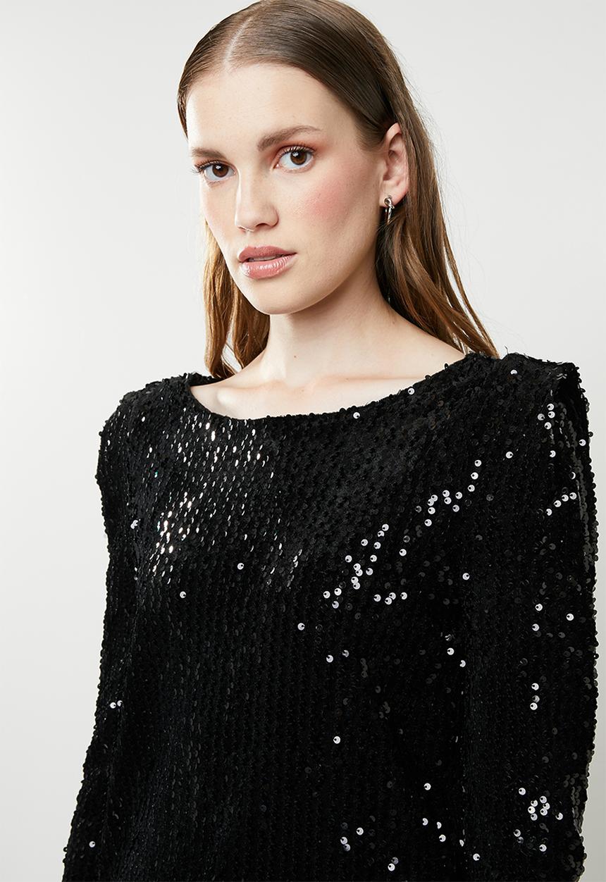 ONLY - Confidence cutout top - black