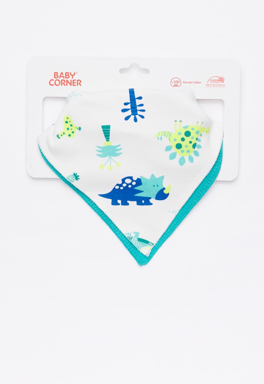 Baby Corner - Dino 2 pack bandana bib - multi