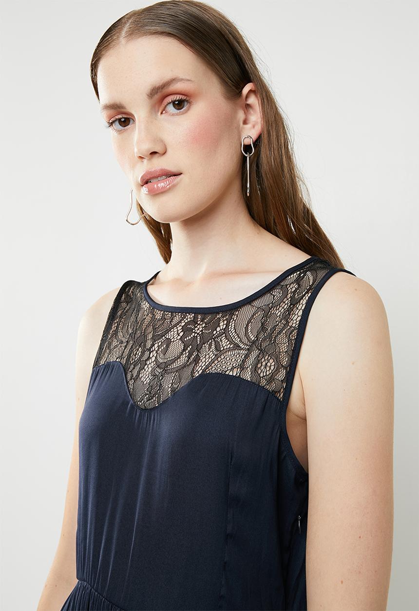 ONLY - Maika lace sleeveless dress - navy