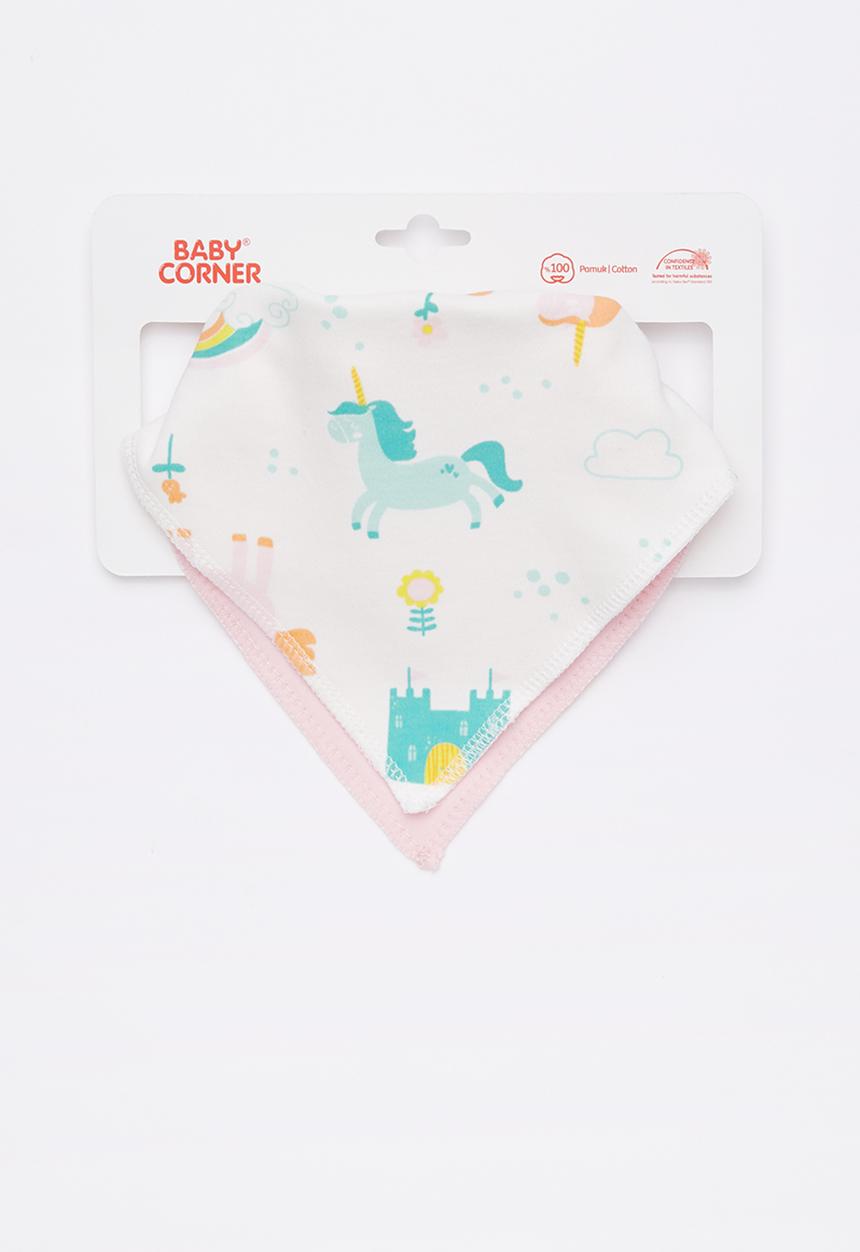 Baby Corner - Unicorn 2 pack feeding bib - multi