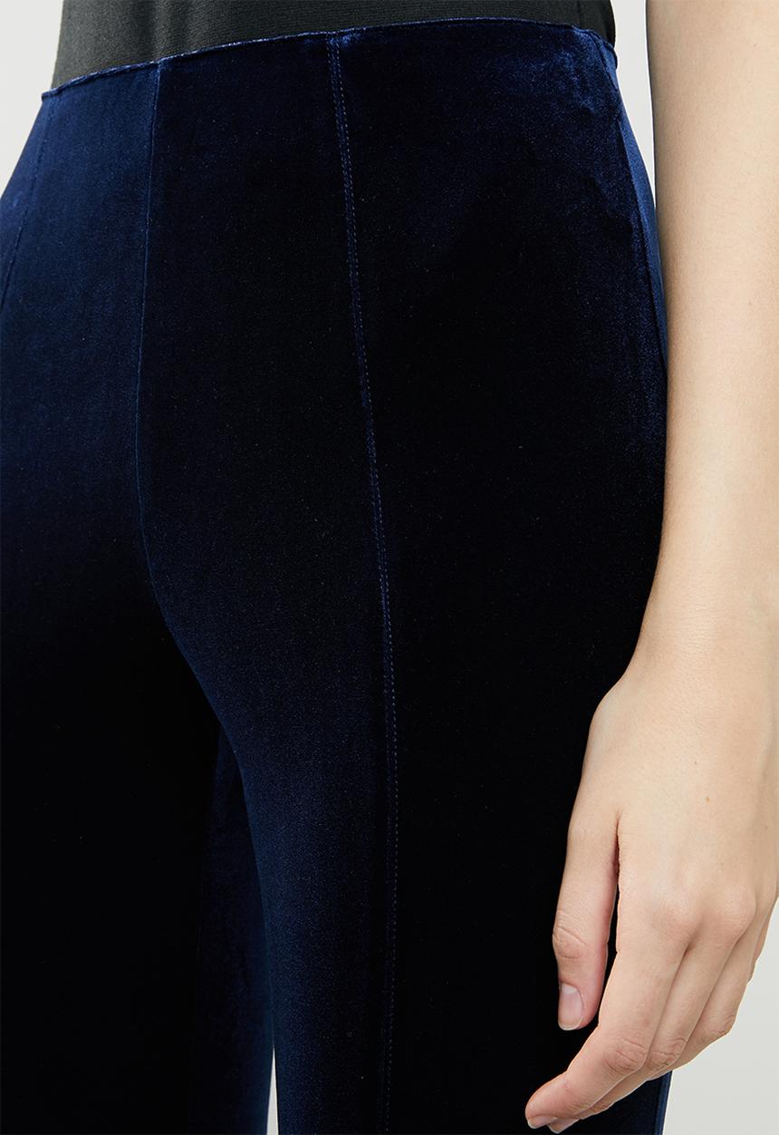 ONLY - Luxe velvet slim pants - blue
