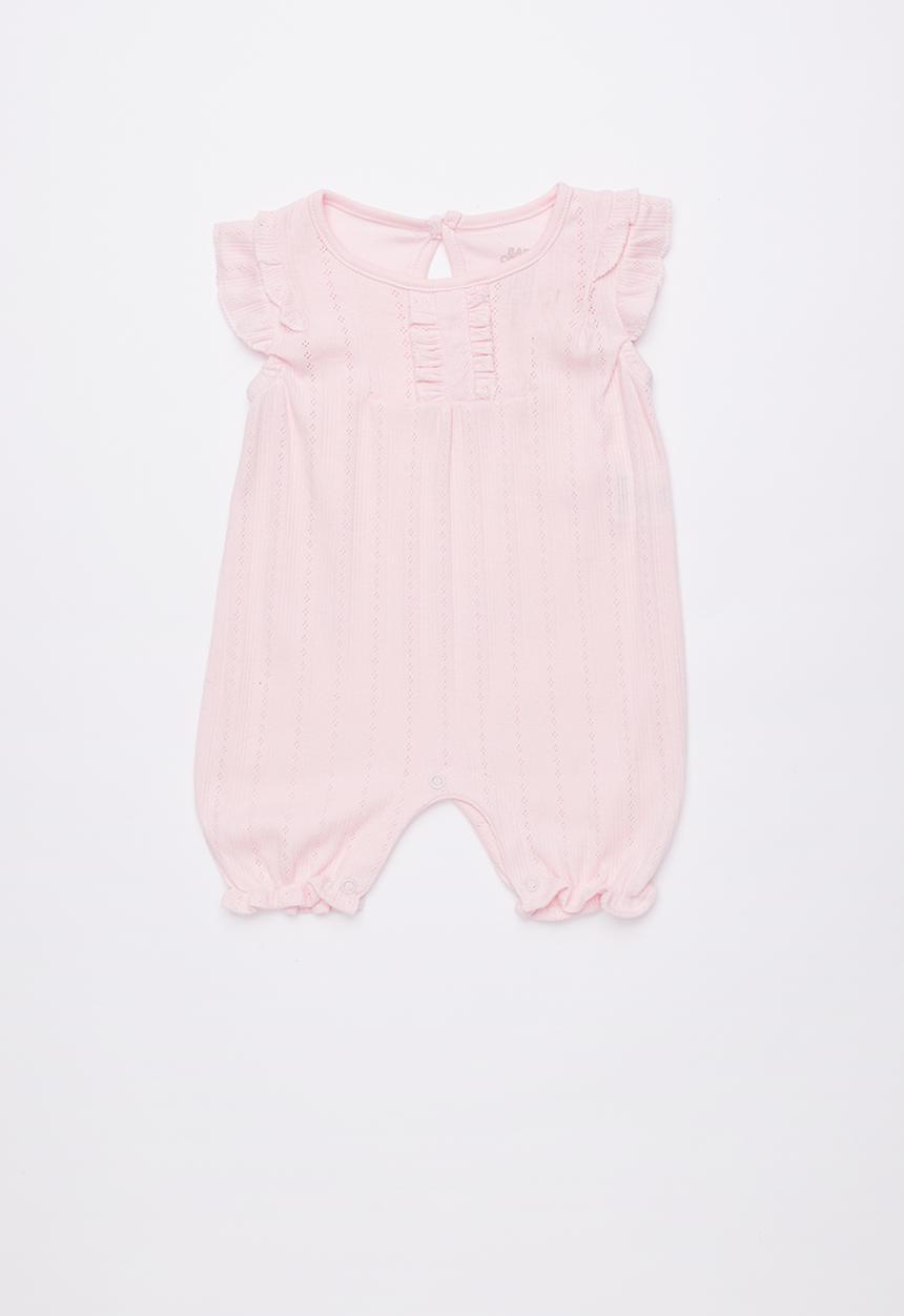 Baby Corner - Frilly short sleepsuit - pink