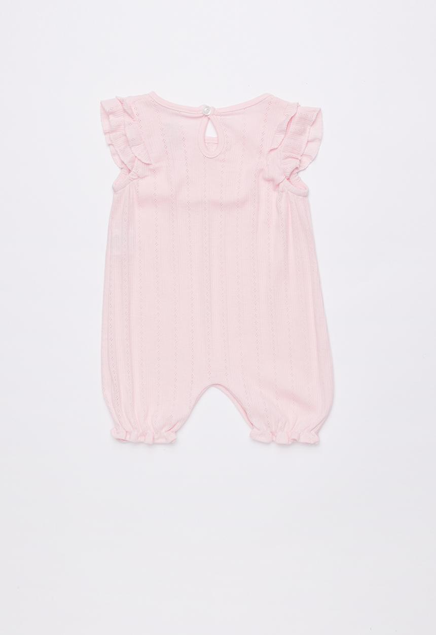 Baby Corner - Frilly short sleepsuit - pink