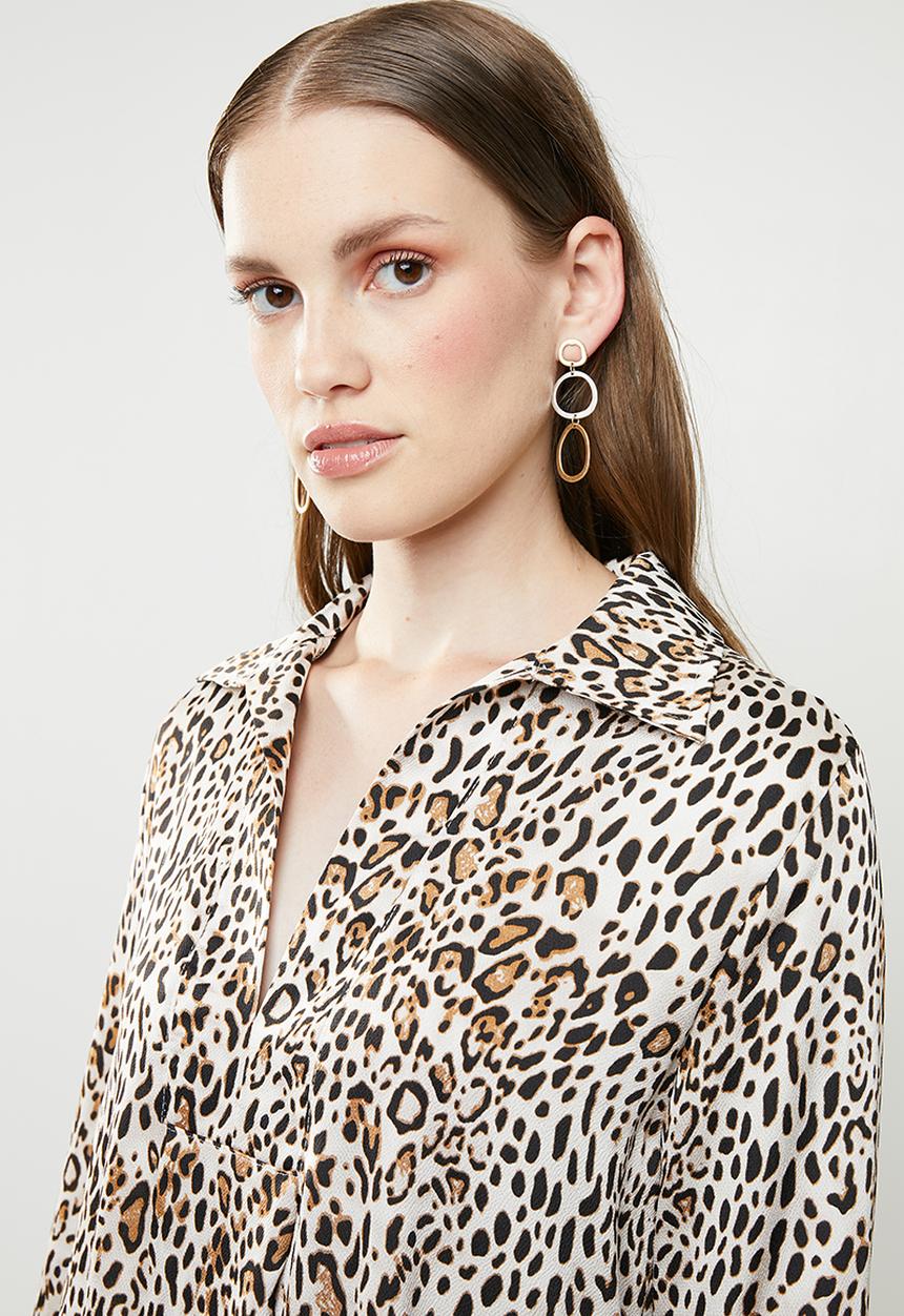 Superbalist - Asymmetrical shirt dress - multi