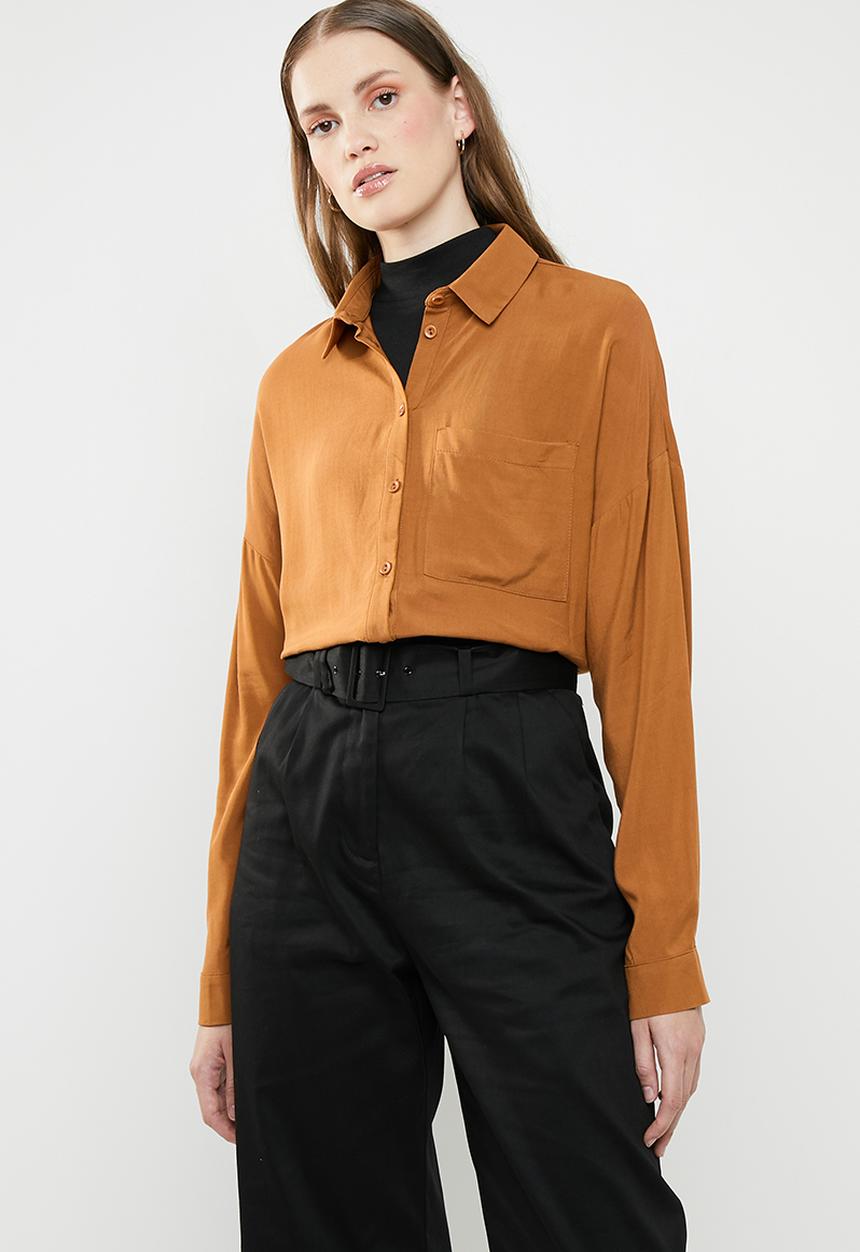 Superbalist - Drop shoulder shirt - brown
