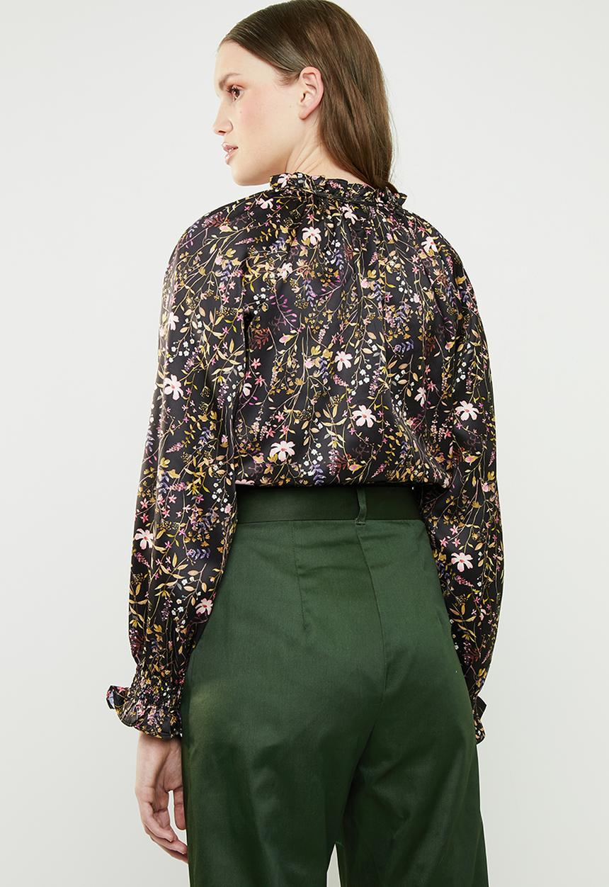 Superbalist - Satin peasant blouse - floral