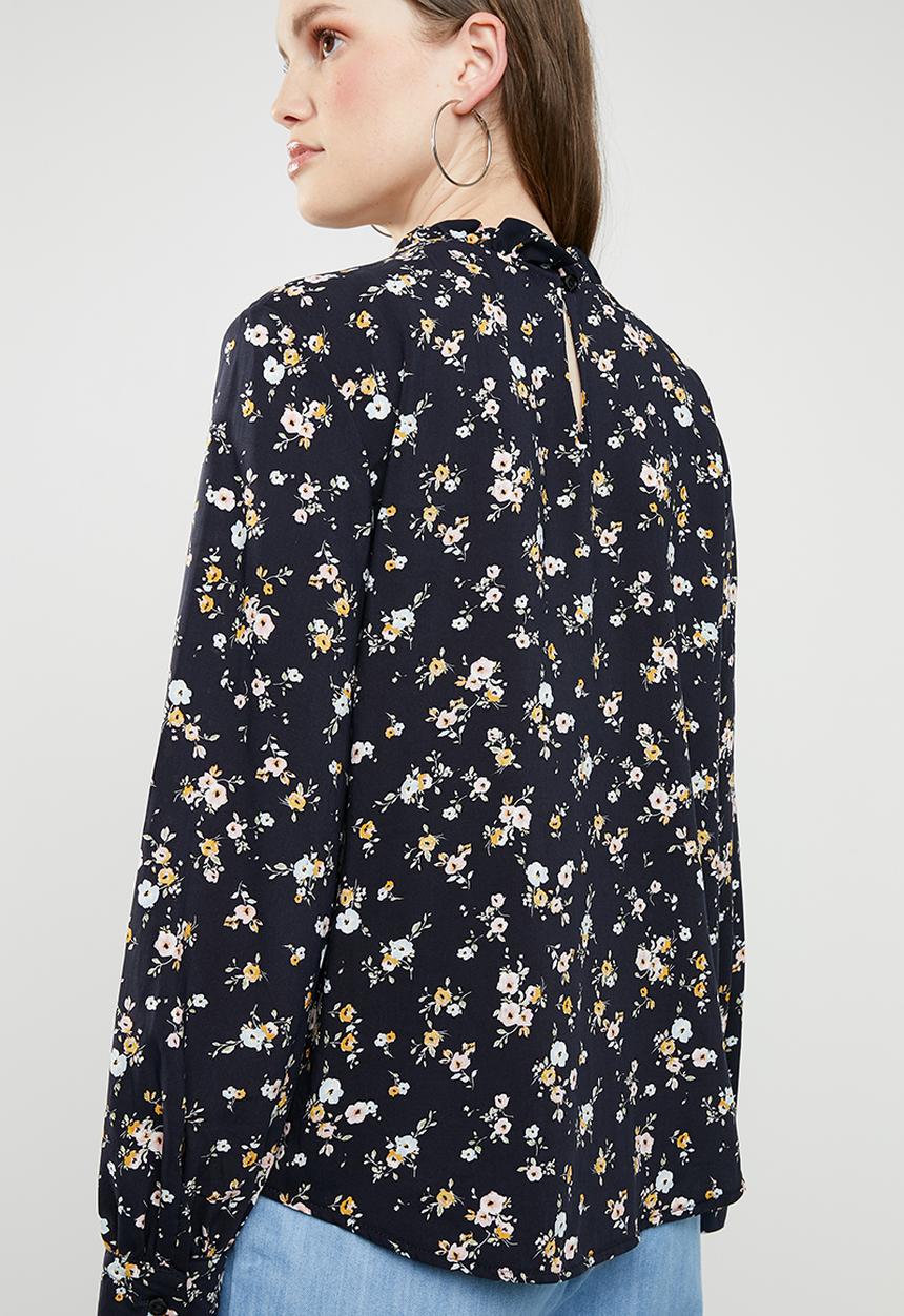 Superbalist - Frill neck blouse - floral