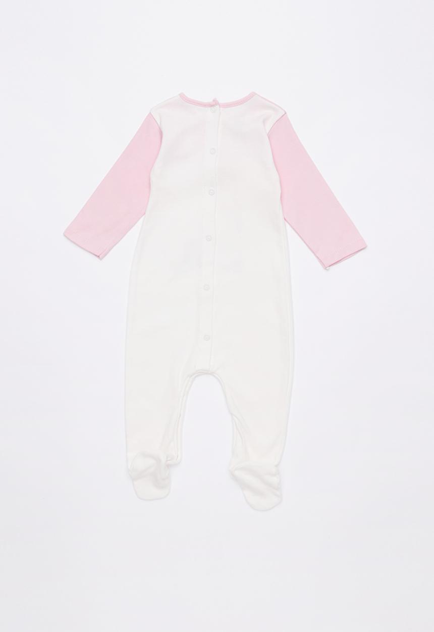 Baby Corner - Unicorn patterned sleepsuit & hat set - pink & white