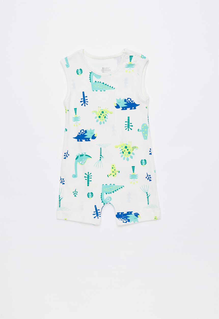 Baby Corner - Dino short sleeve sleepsuit - multi