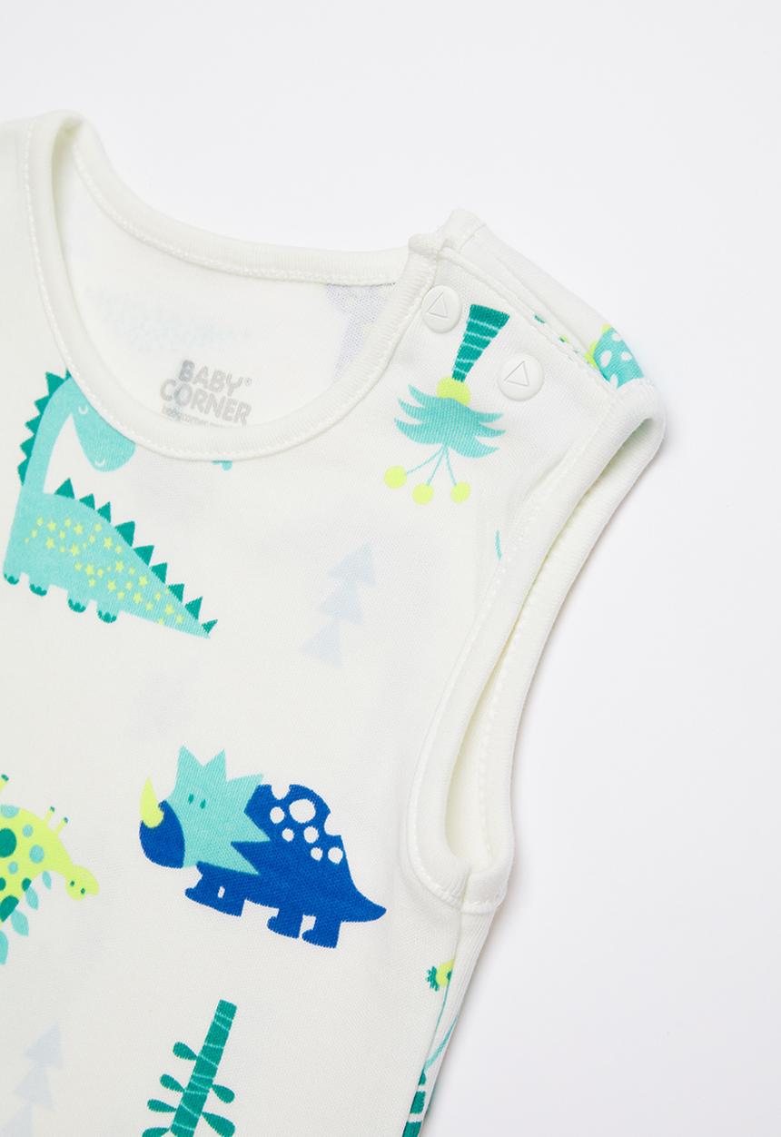 Baby Corner - Dino short sleeve sleepsuit - multi