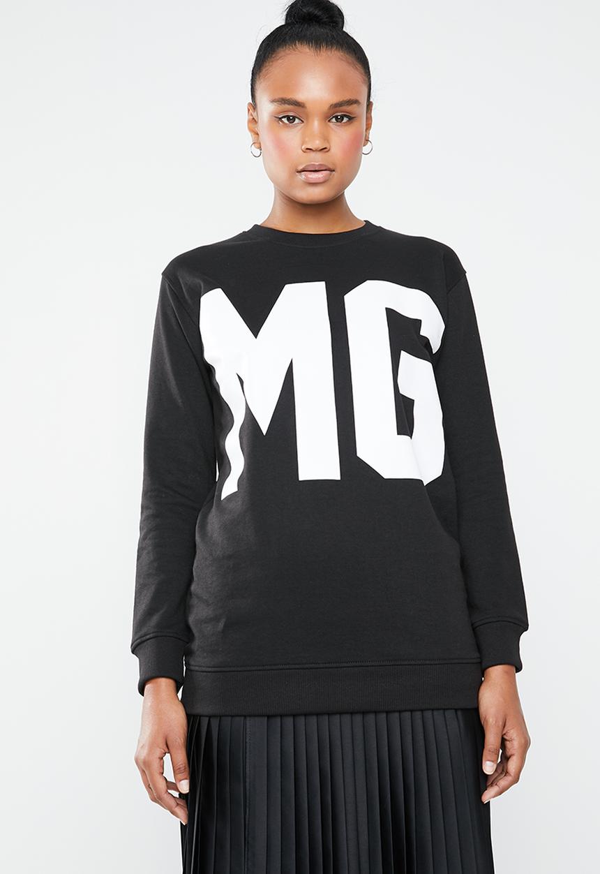Missguided - MG sweatshirt - black