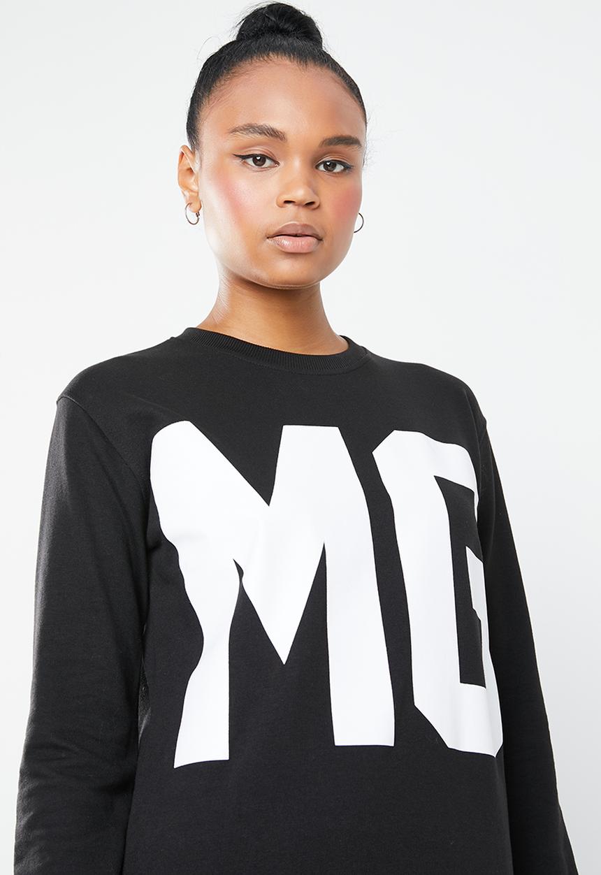 Missguided - MG sweatshirt - black