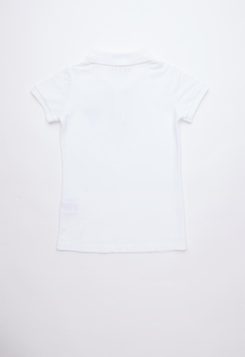 GUESS - Classic guess polo tee - white 