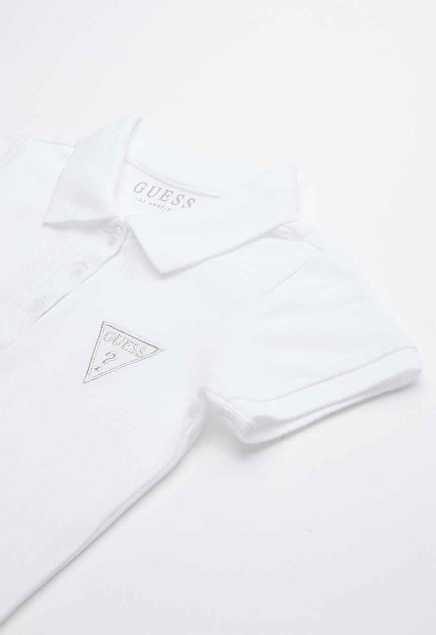 GUESS - Classic guess polo tee - white 