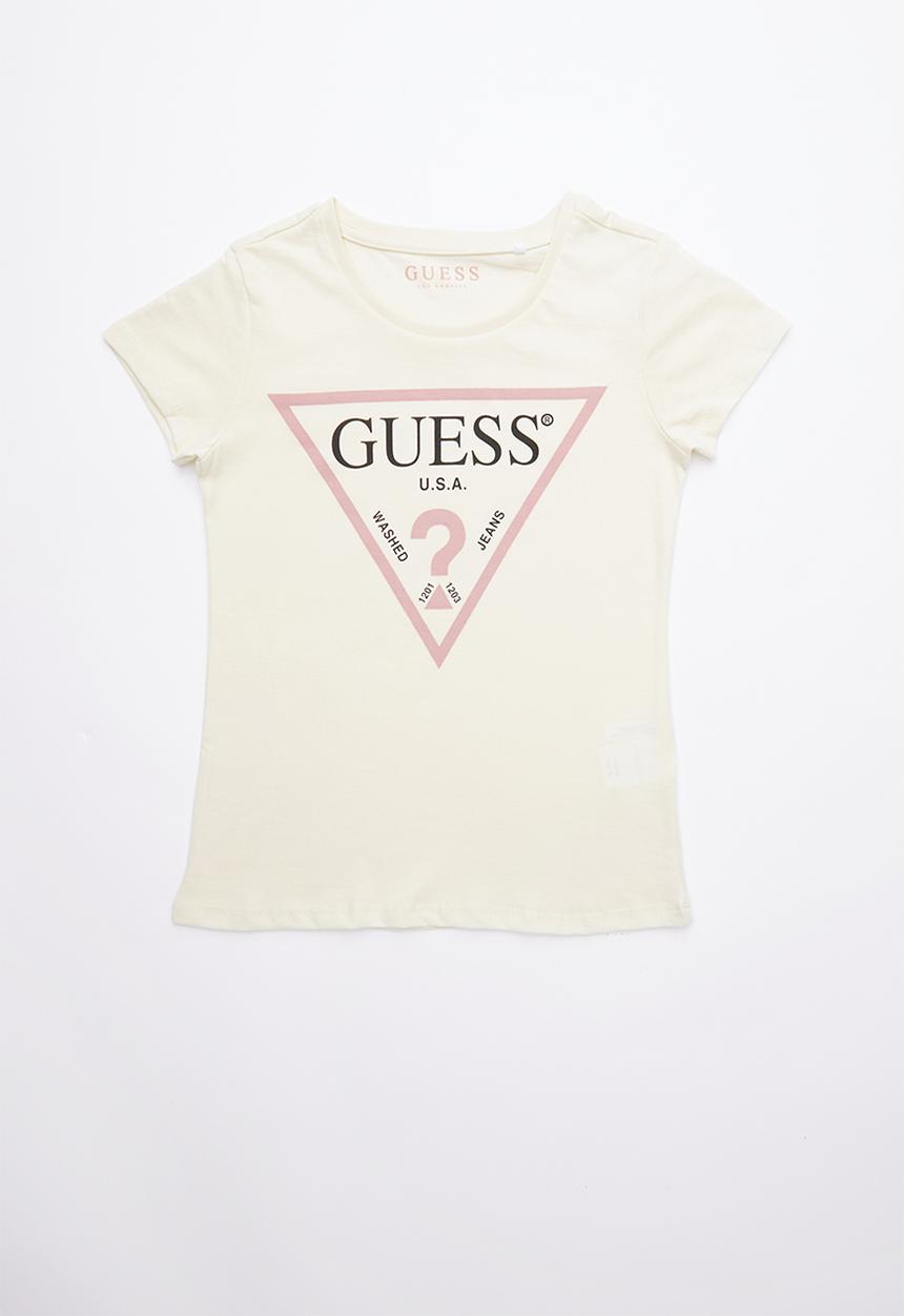 GUESS - Short sleeve classic tri tee - yellow