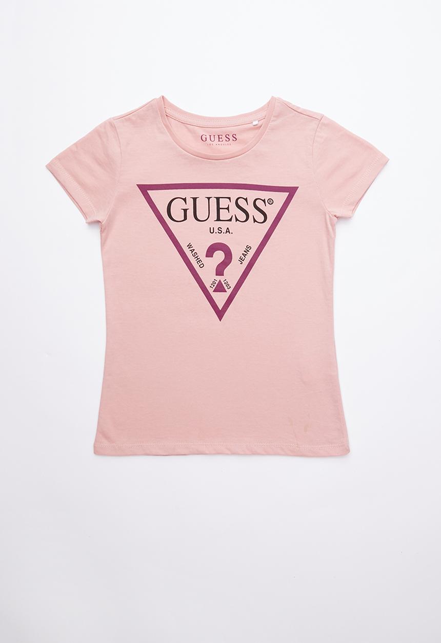 GUESS - Short sleeve classic tri tee - pink