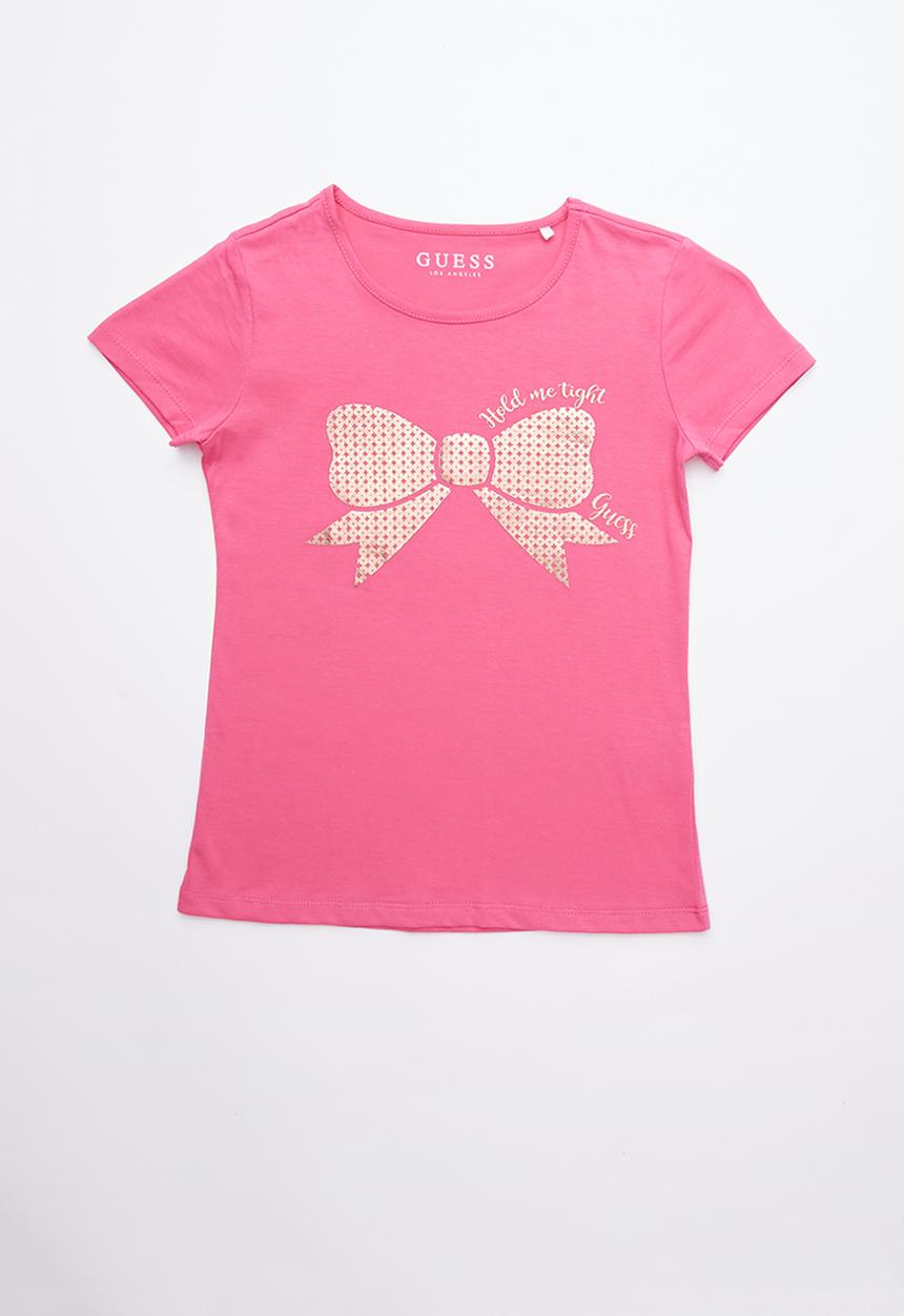 GUESS - Bow print tee - pink
