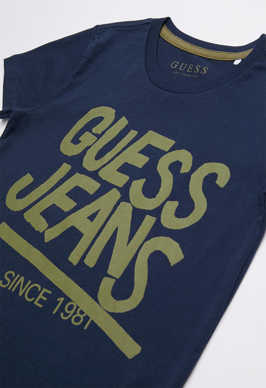 GUESS - Short sleeve Guess tee - blue