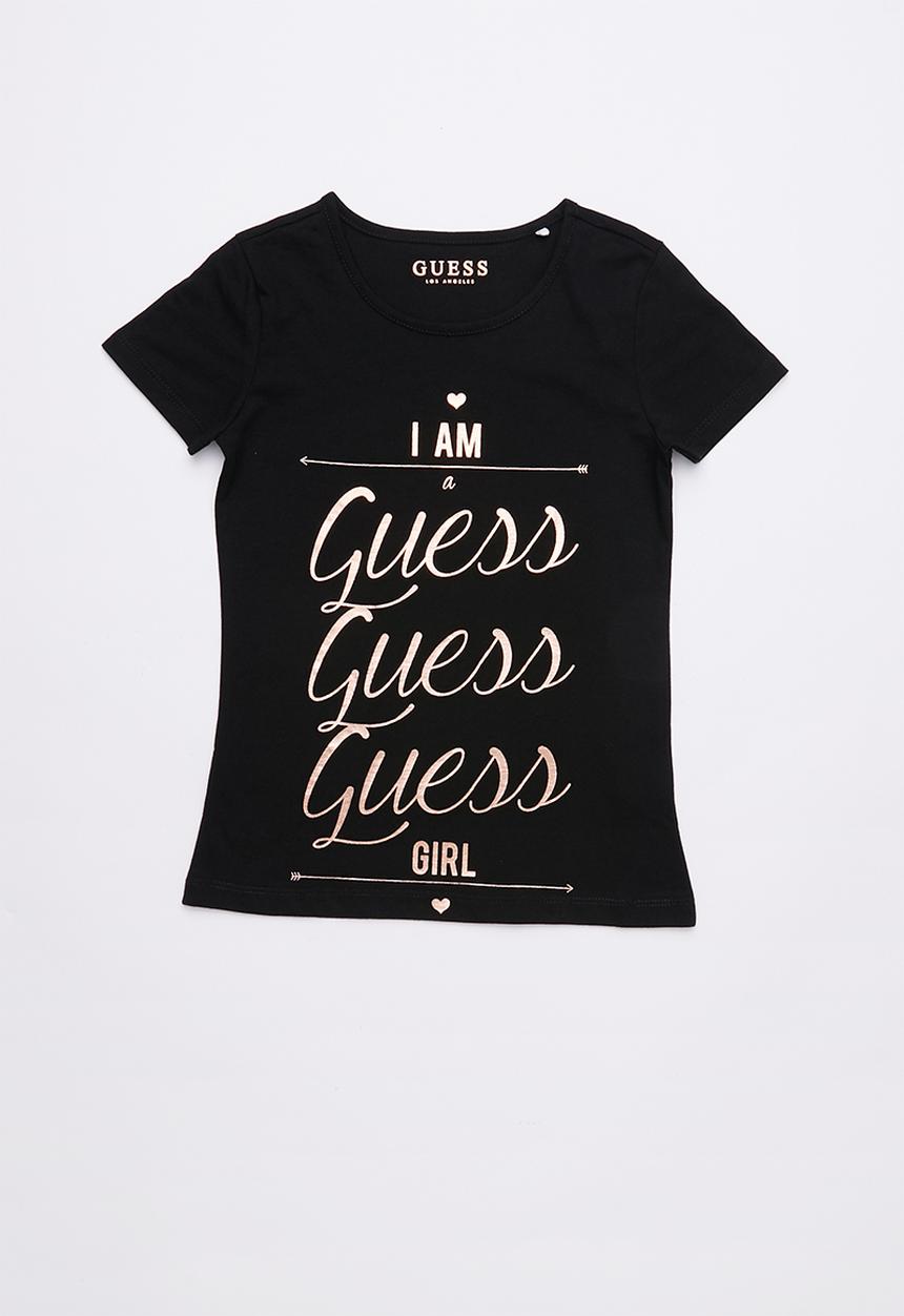 GUESS - I am a Guess Guess Guess girl tee - black