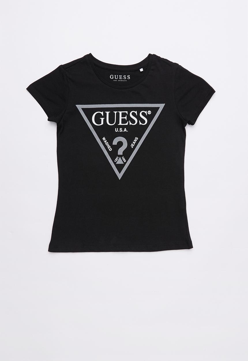 GUESS - Short sleeve classic triangle tee - black