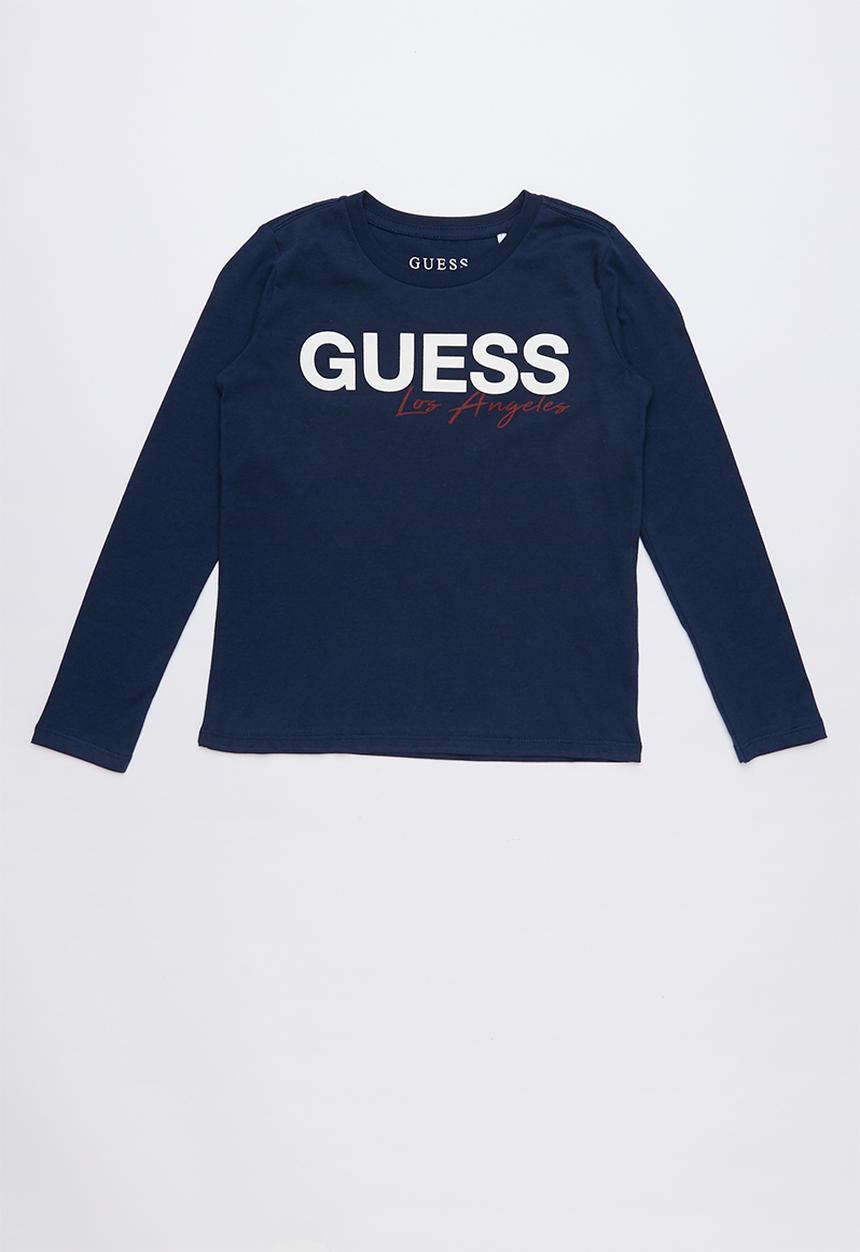 GUESS - Long sleeve los angeles tee - navy