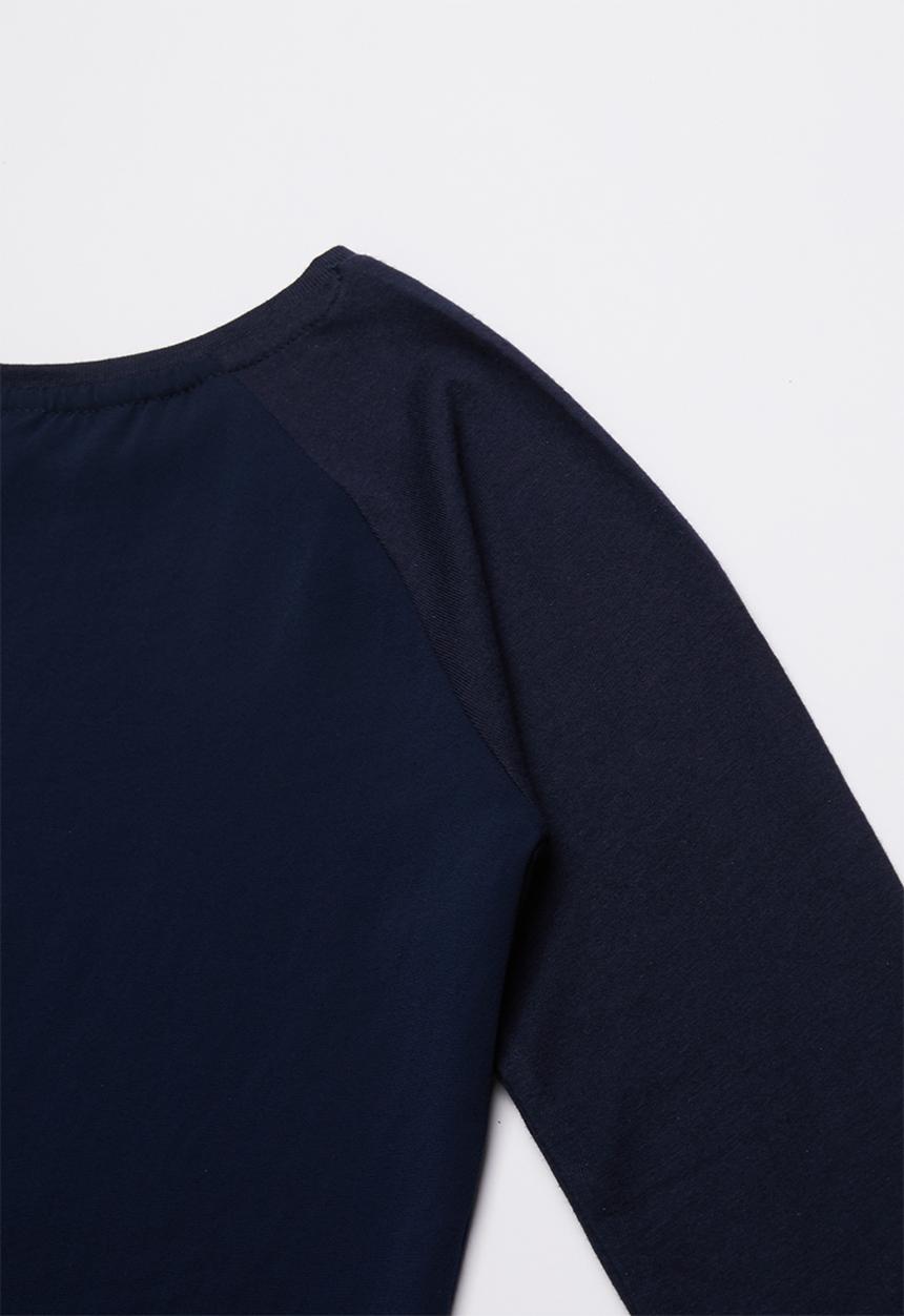 GUESS - Long sleeve quatro bling tee - navy
