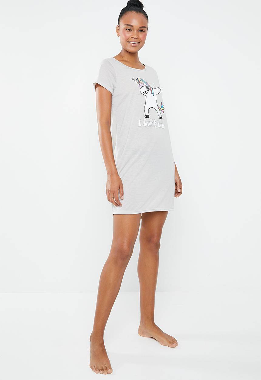 c(inch) - Sleep shirt - grey
