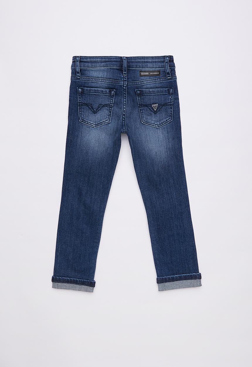 GUESS - Roll-up mid indigo wash skinny - blue