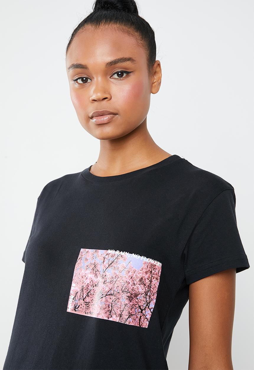 Superbalist - Crew neck graphic tee - black
