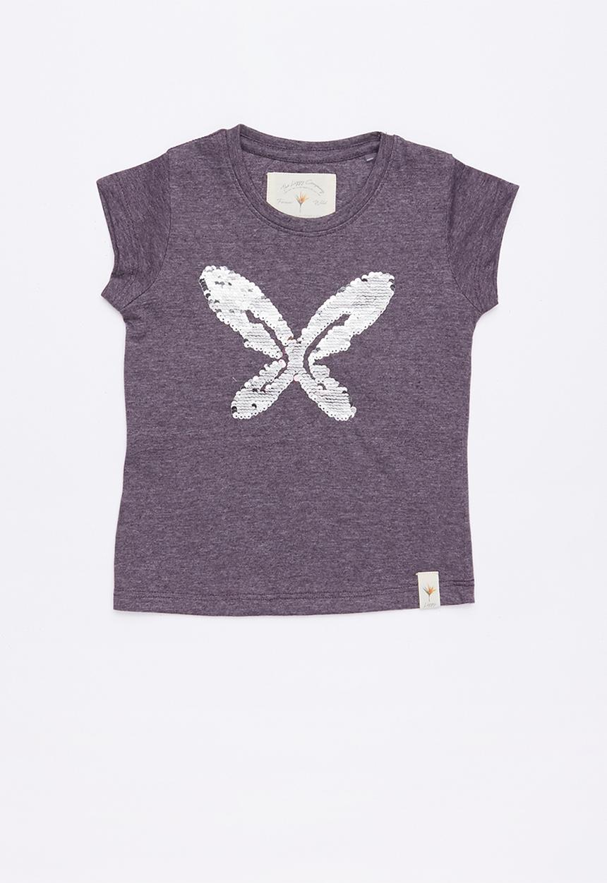 Lizzy - Amara printed tee - purple