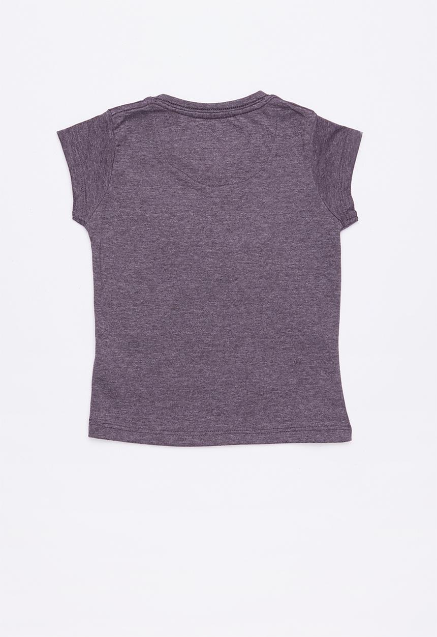 Lizzy - Amara printed tee - purple