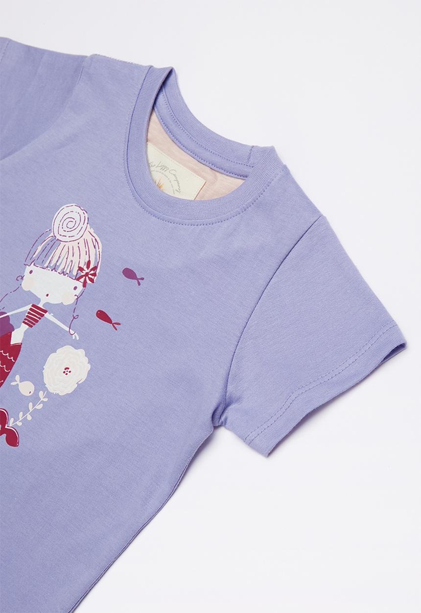 Lizzy - Millie printed tee - purple 