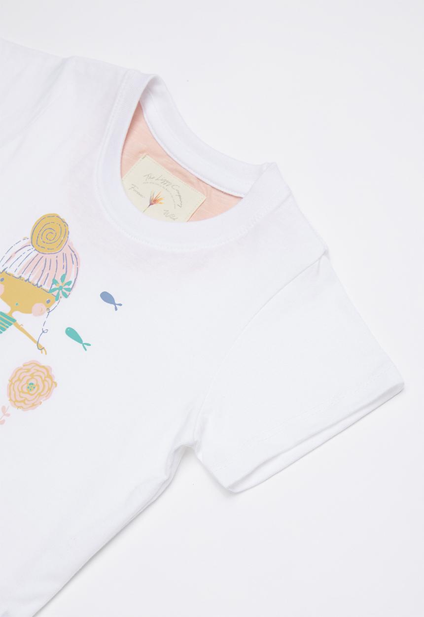 Lizzy - Millie printed tee - white
