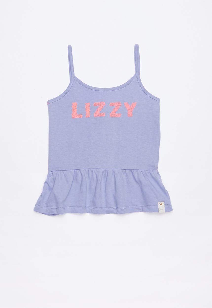 Lizzy - Bryni printed strappie tee - puple