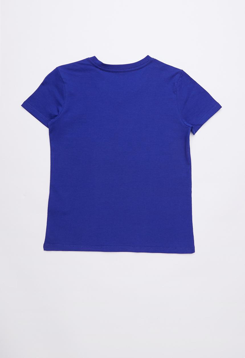 GUESS - Short sleeve cracked tri tee - blue