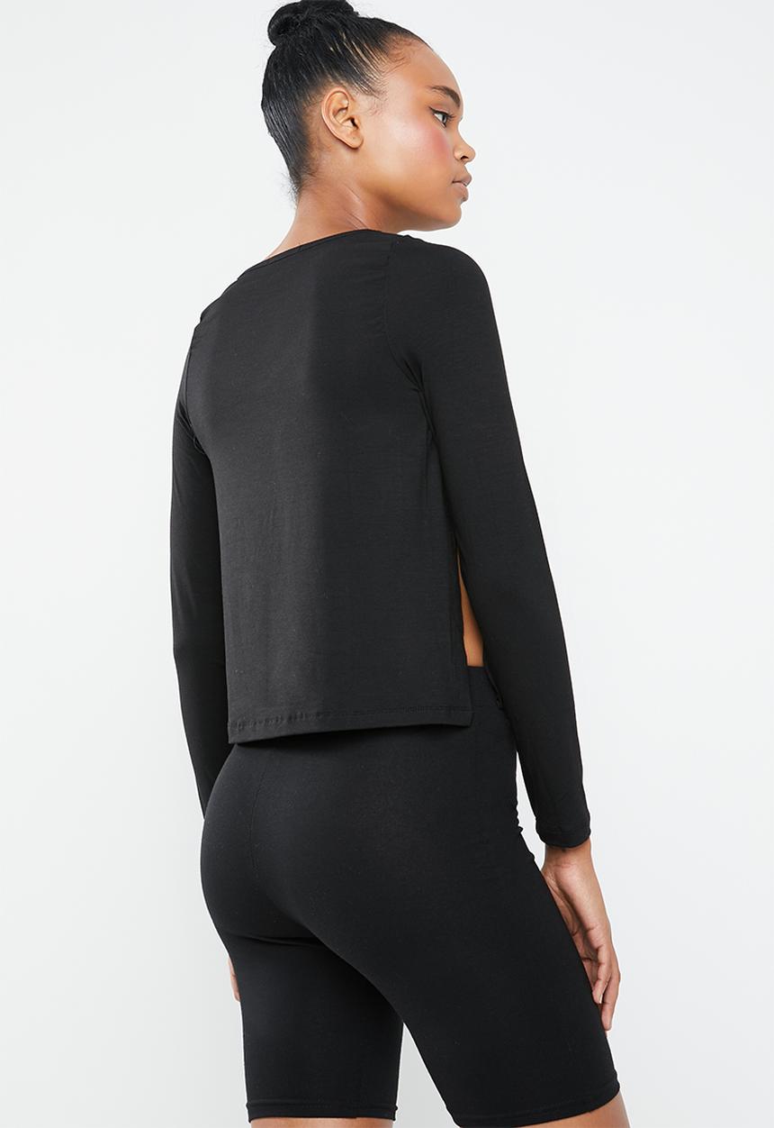 Superbalist - Side slit top - black