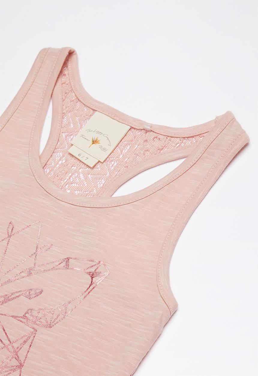 Lizzy - Adelaide printed vest - pink 