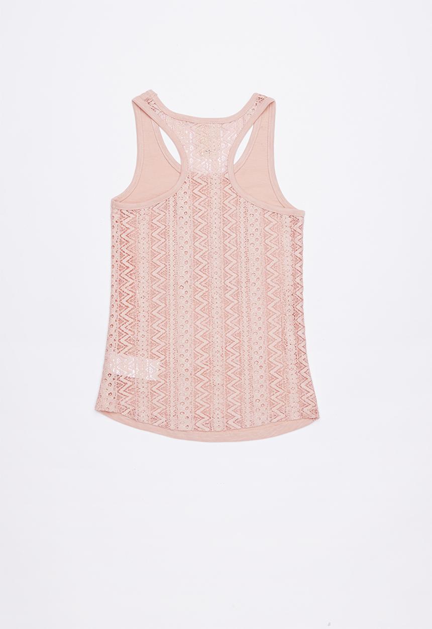 Lizzy - Adelaide printed vest - pink 