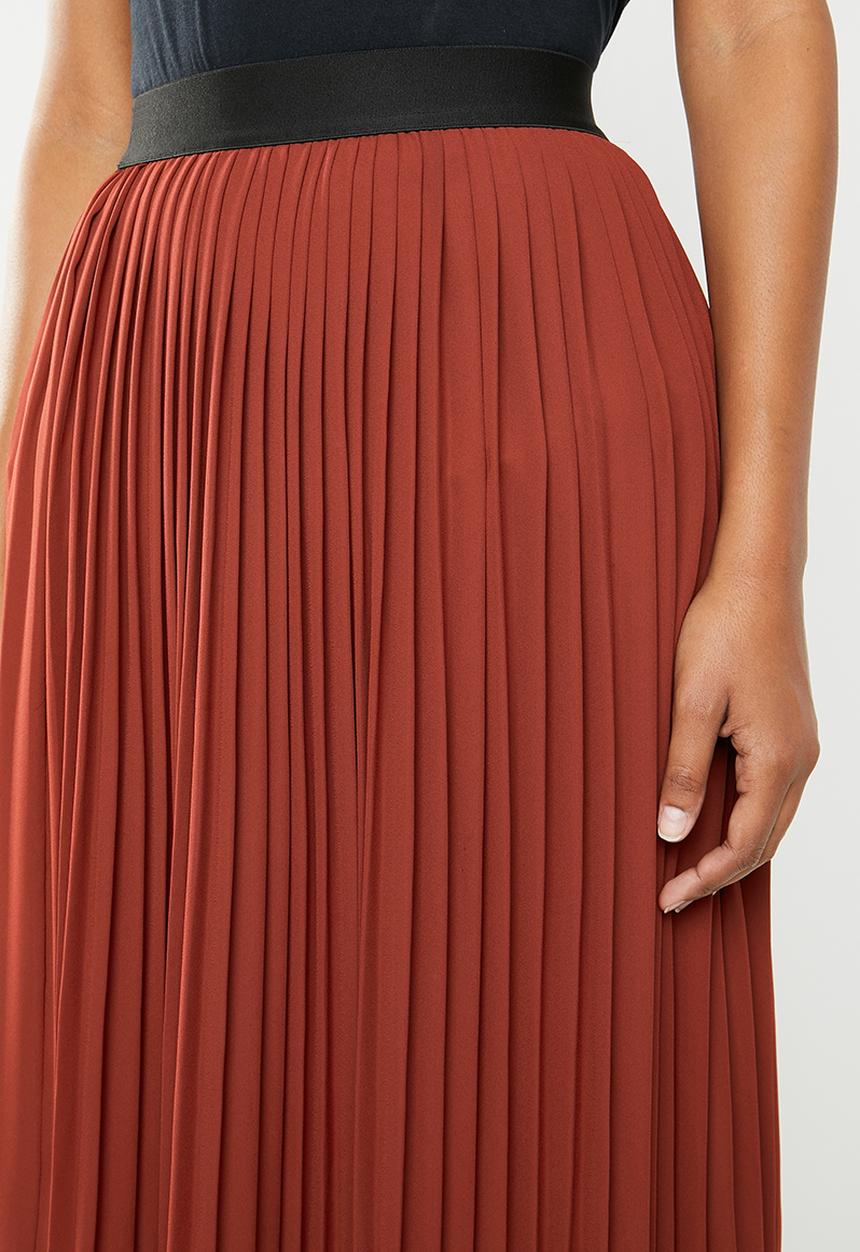 Superbalist - Pleated skirt - rust