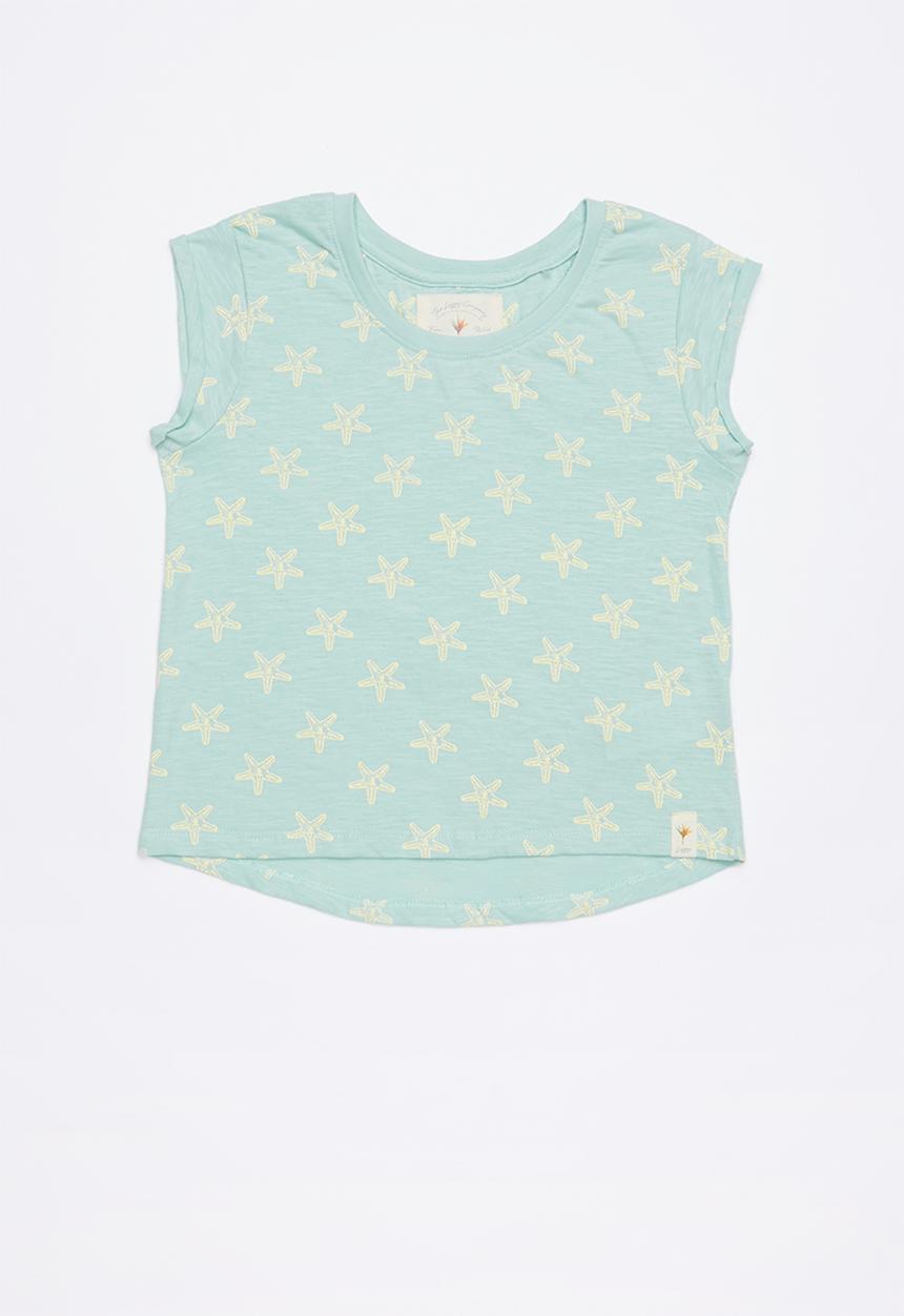 Lizzy - Ida printed tee - green