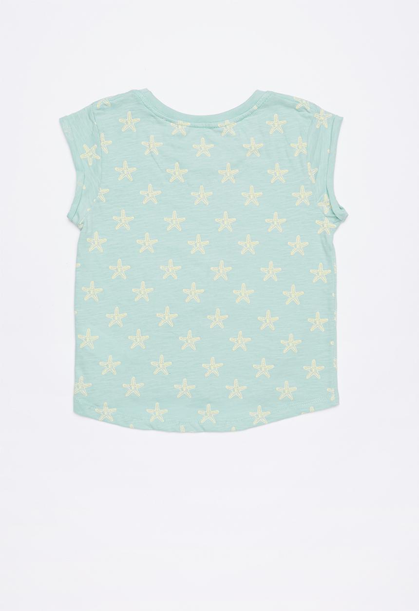 Lizzy - Ida printed tee - green