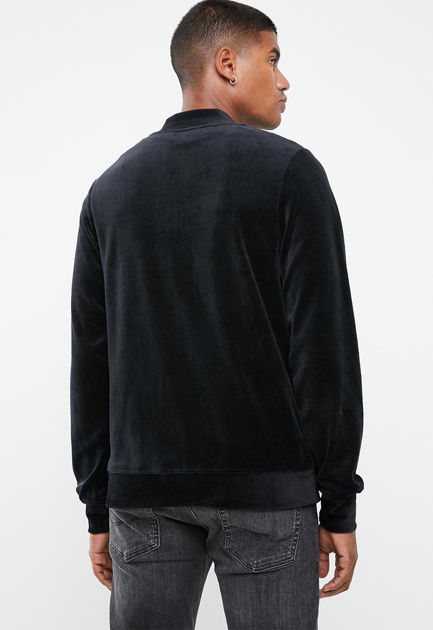 Jack & Jones - Serge velvet bomber - black