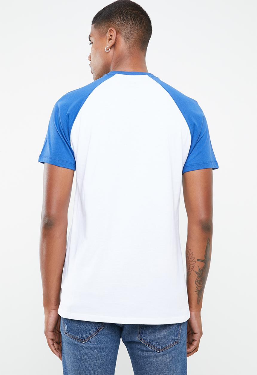 Levi’s® - Short sleeve baseball hm tee retro - white & blue