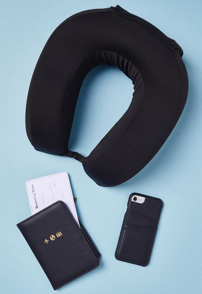 Typo - Foam travel pillow - black