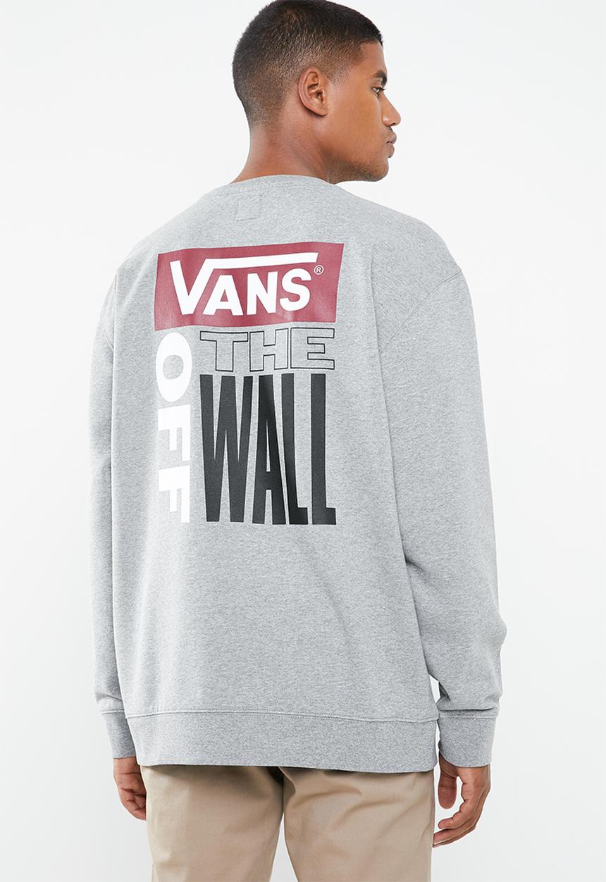 Vans - Retro tall type crew sweat - grey
