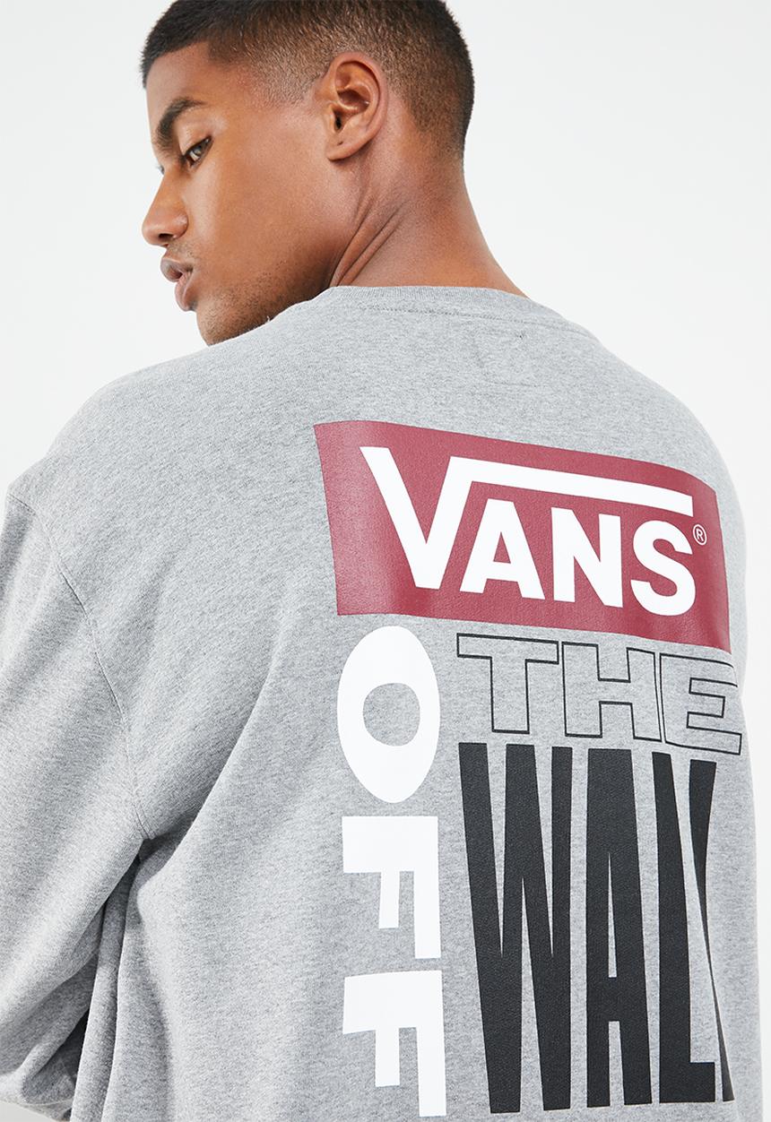 Vans - Retro tall type crew sweat - grey