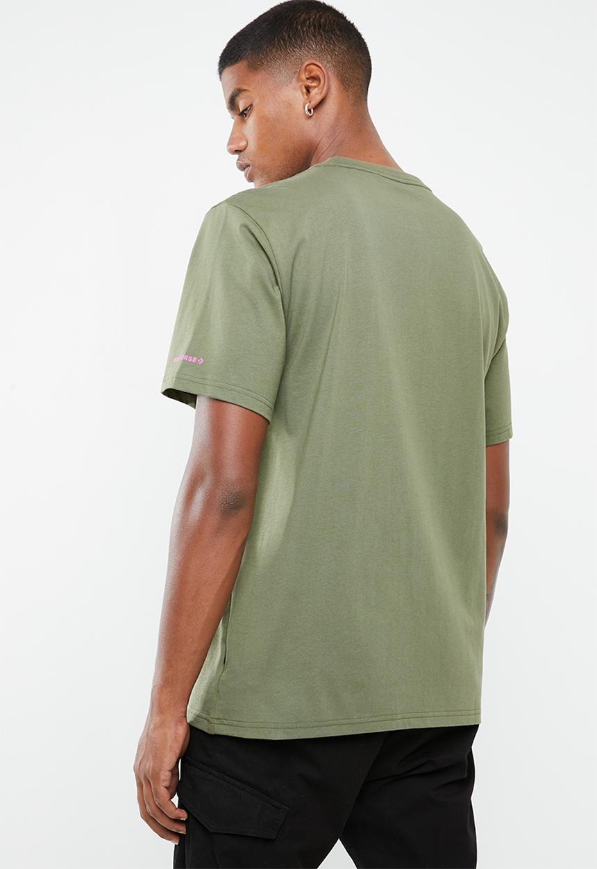 Converse - Tilted star chevron tee - green