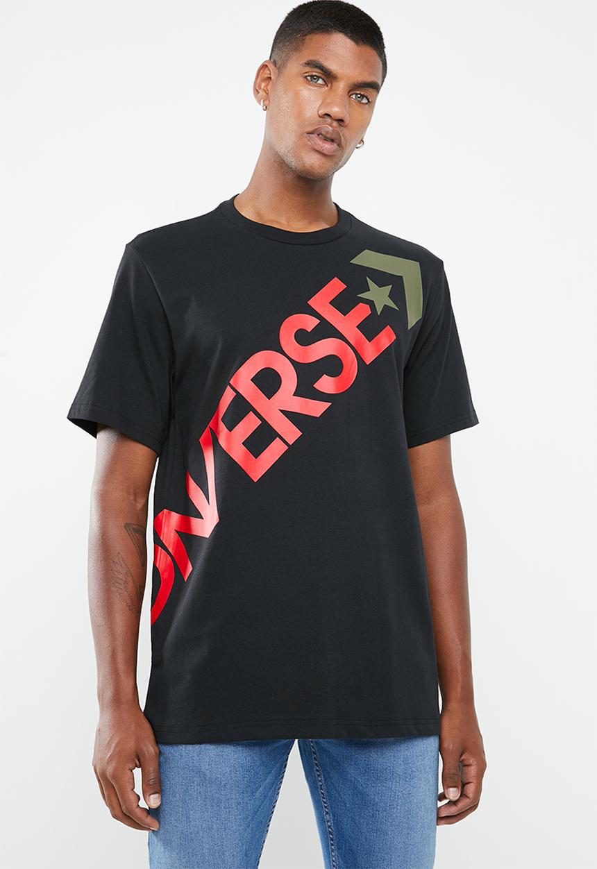 Converse - Cross body tee - black