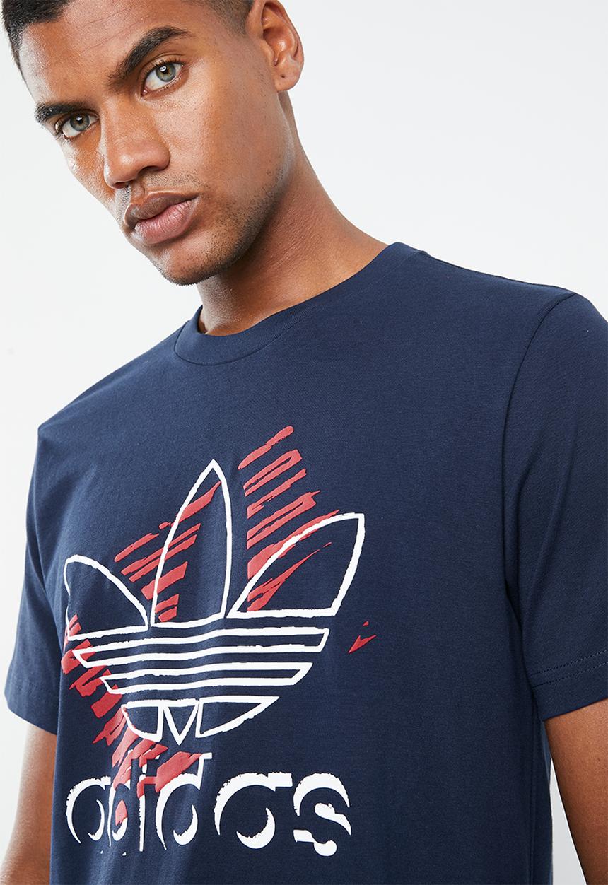 adidas Originals - Trefoil art tee - navy